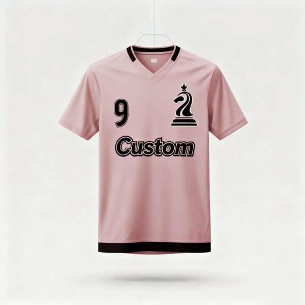 1219JTJTJT (2) Pink factory direct sales team football suit set sports shirt European Cup fan breathable quick drying training suit team uniform