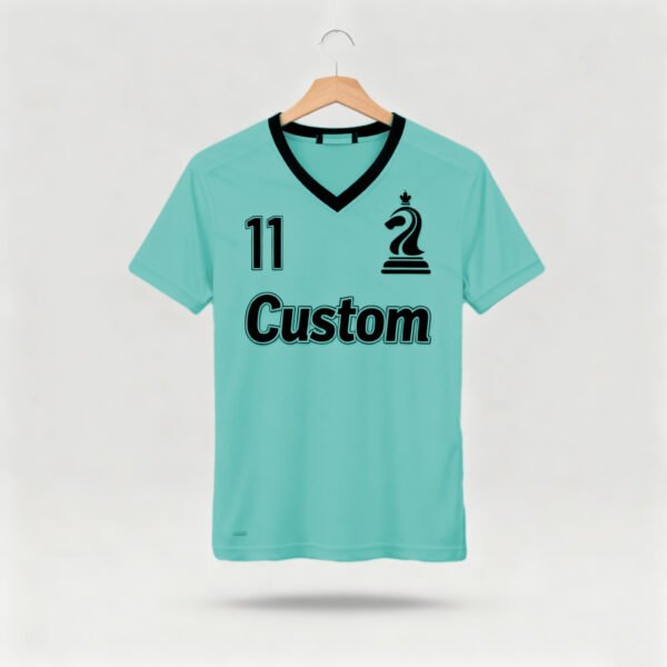 1219JTJTJT (26) Cyan factory direct sales team football suit set sports shirt European Cup fan breathable quick drying training suit team uniform